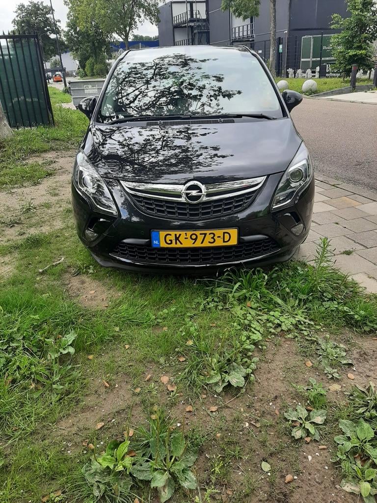Opel Zafira 1.4T 103KW 2015 Zwart Panoramadak/cam, Auto's, Opel, 4 cilinders, Zwart, 1364 cc, Particulier