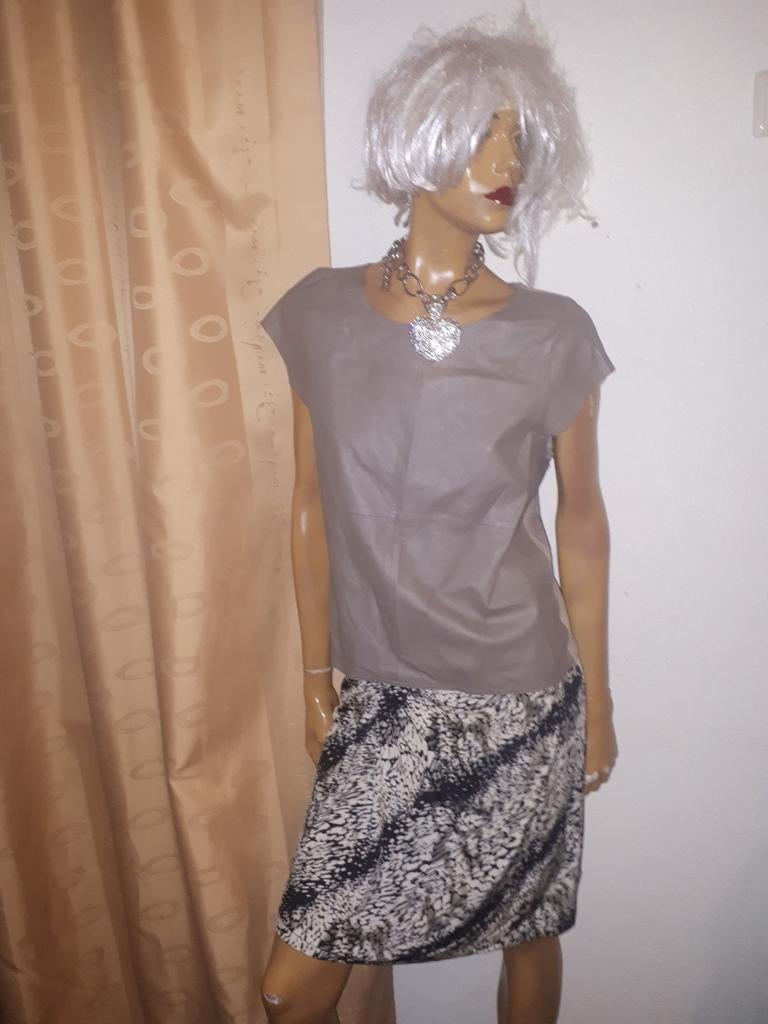 Grijs T-shirt alchemist lamb leer maat 42  zgan, Kleding | Dames, Maat 42/44 (L), Ophalen of Verzenden, Zo goed als nieuw, Korte mouw