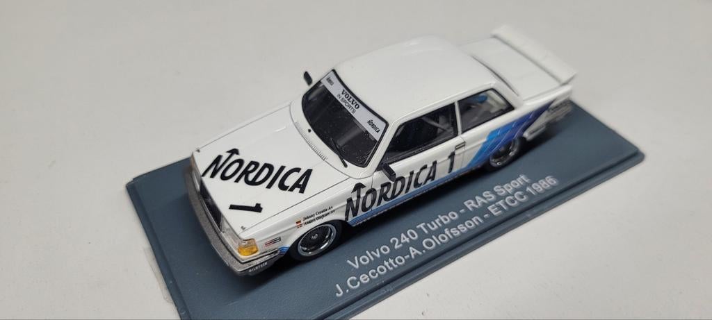 NEO SCALE Volvo 240 Turbo ETCC 1986, Hobby en Vrije tijd, Modelauto's | 1:43, Ophalen of Verzenden, Zo goed als nieuw, Auto, Overige merken