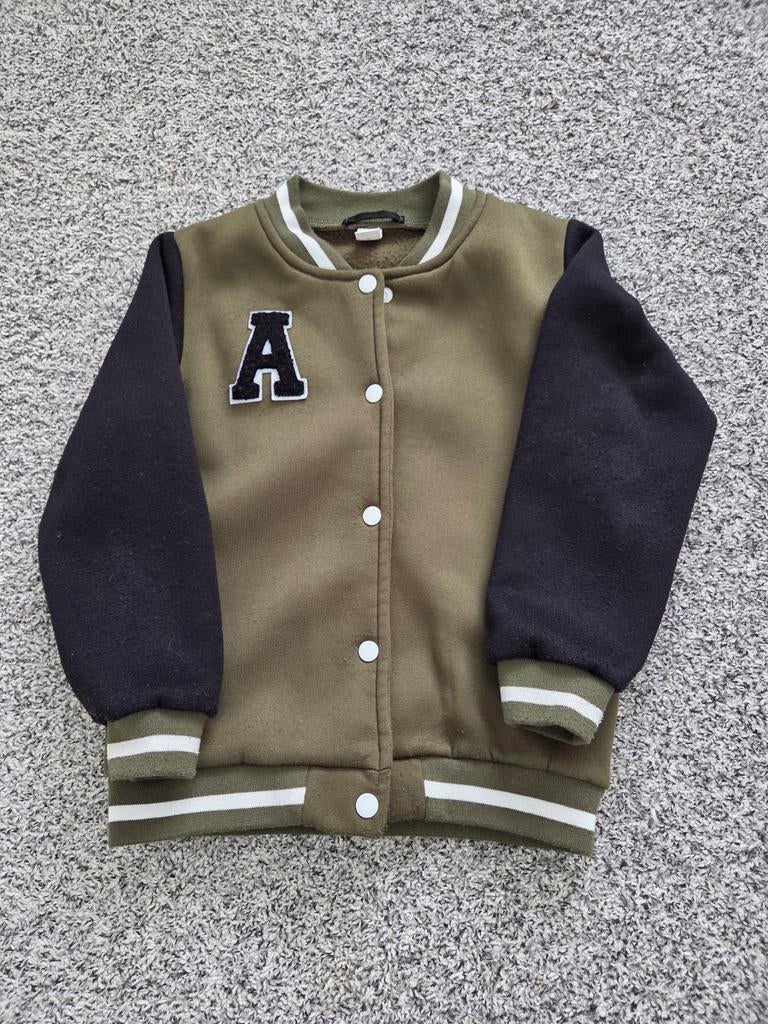 Stoer Jongens Bomber Vest met Drukknopen - Goede Conditie, Kinderen en Baby's, Kinderkleding | Maat 128, Ophalen of Verzenden