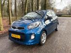 Kia Picanto 1.0 Cvvt 5-DRS 2015 Blauw, Auto's, Euro 5, Stof, Origineel Nederlands, 24 km/l