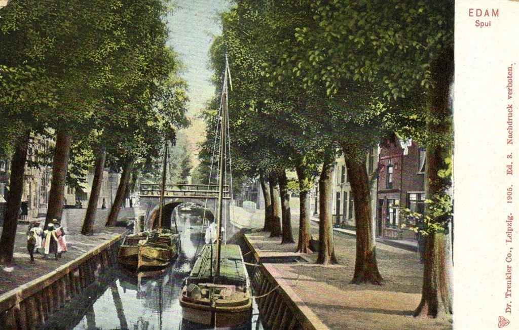 Edam, Spui - 1905 - ongelopen, Ophalen of Verzenden, Voor 1920, Ongelopen, Noord-Brabant