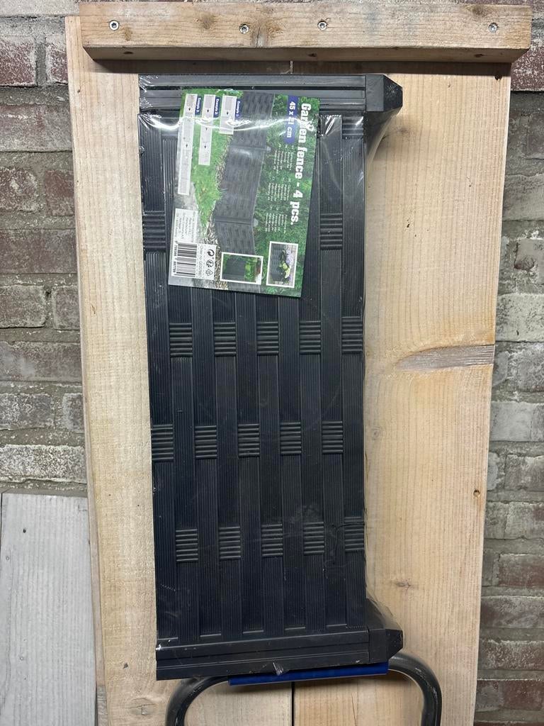Nieuw Tuinhekje - 4 stuks - Zwart Kunststof, Tuin en Terras, Ophalen of Verzenden, Nieuw, Kunststof, Tuinhek