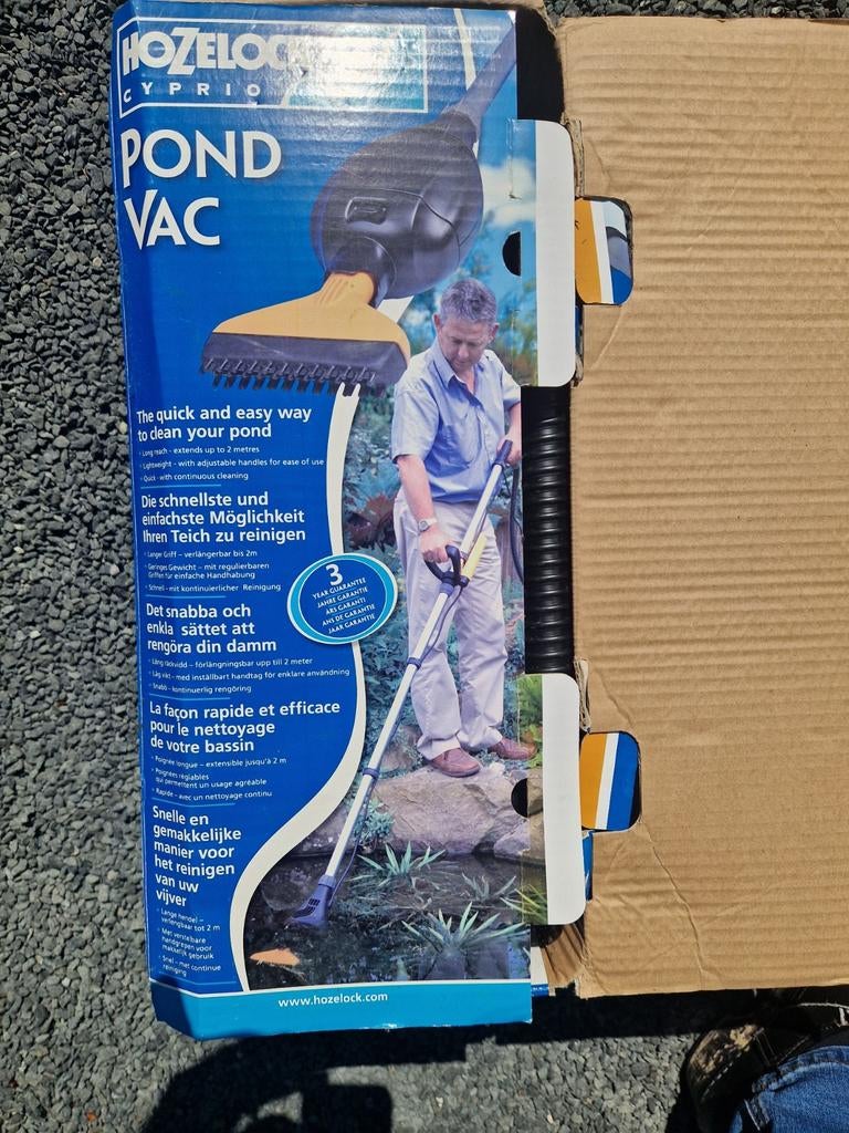 Hozelock Pond Vac vijverstofzuiger met vuilwaterfilter, Ophalen of Verzenden