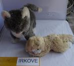 TWEE OUDE KNUFFEL POEZEN * EEN van STEIFF *, Verzenden, Gebruikt, Stoffen beer, Steiff