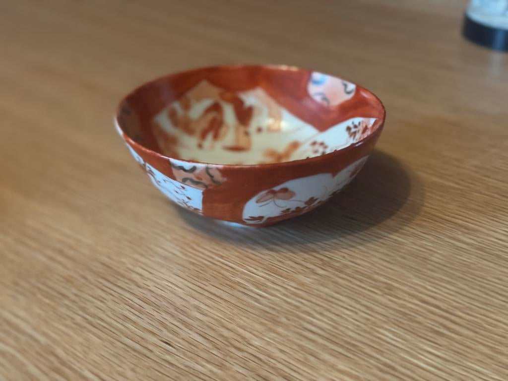 Antieke Japanse Kutani Kom - Akae/Shoza Stijl, Antiek en Kunst, Antiek | Porselein, Ophalen of Verzenden