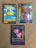 3 Pokémon kaarten, Ophalen of Verzenden, Gebruikt, Meerdere kaarten
