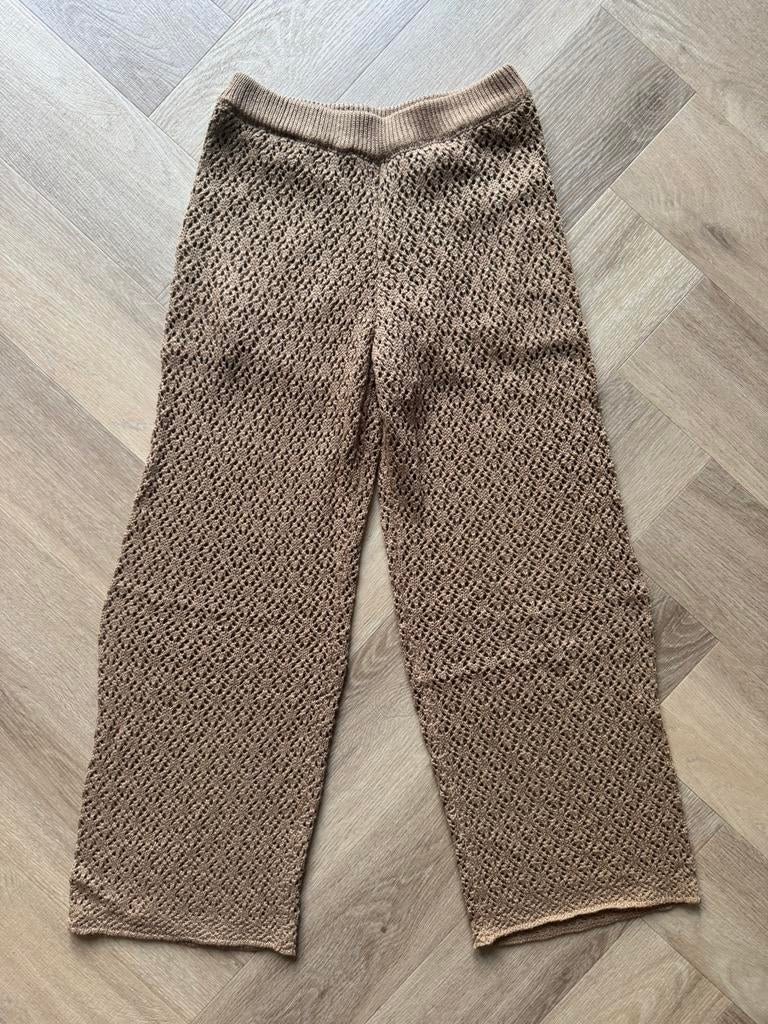 Zara meisjes broek bruin gehaakt maat 140 | 9-10 jaar, Ophalen of Verzenden, Zo goed als nieuw, Meisje, Broek