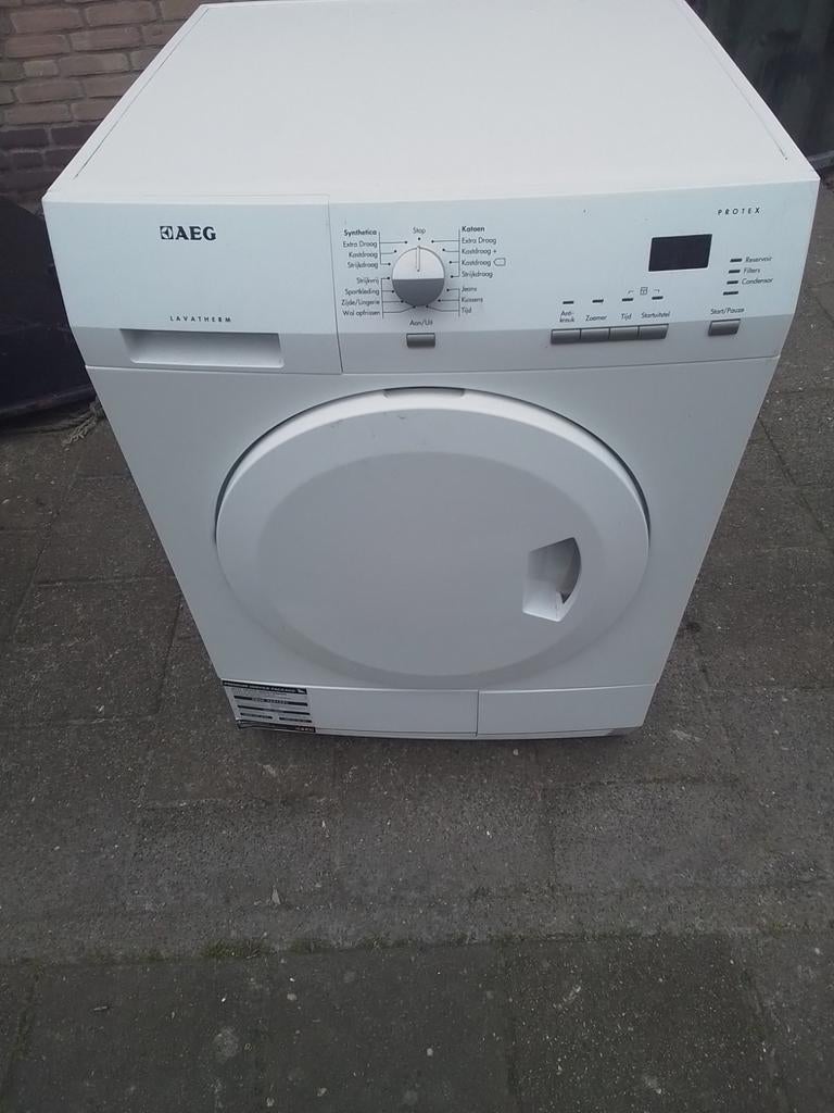 Aeg warmtepompdroger defect, Ophalen
