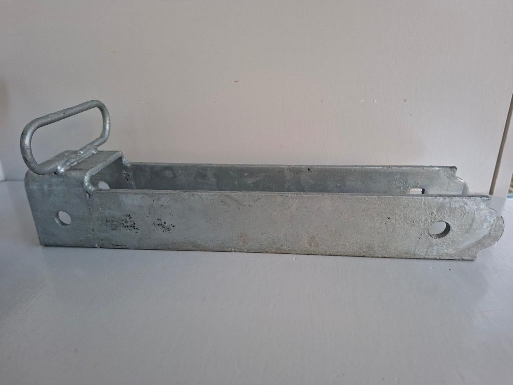 Valbeugel voor een poort - voor houtmaat 51 mm, Tuin en Terras, Tuinpoorten, Staal, Minder dan 100 cm, Nieuw, Ophalen of Verzenden