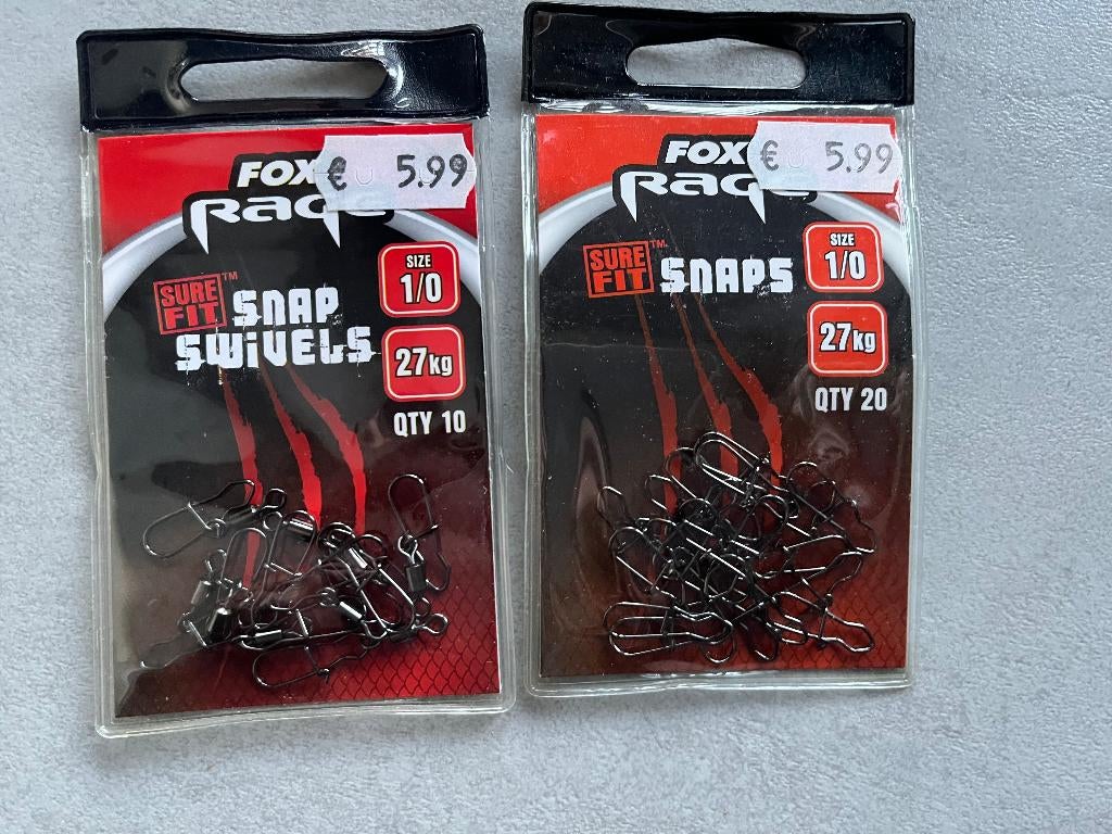 adv 268 / NIEUW mixset 2 pakjes swivels FOX RAGE, Ophalen of Verzenden, Nieuw, Overige typen