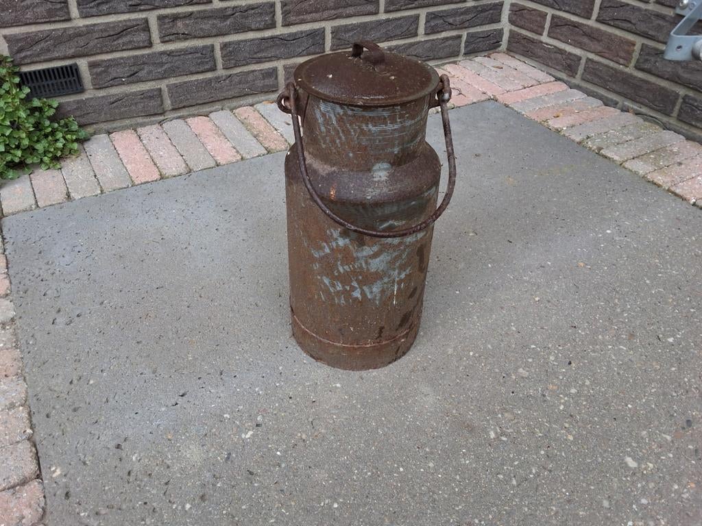 Metale  melkbus vintage, Ophalen of Verzenden, Gebruikt