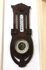Antieke barometer  met thermometer, Audio, Tv en Foto, Weerstations en Barometers, Ophalen of Verzenden, Gebruikt