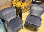 2 zachte IKEA stoelen grijs/antraciet - Zeer goede staat, Ophalen, Twee, Zo goed als nieuw, Stof