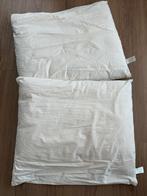 Novitesse texels scheerwol 2 hoofdkussen maat 60 x 70, Ophalen of Verzenden, Zo goed als nieuw, Wit