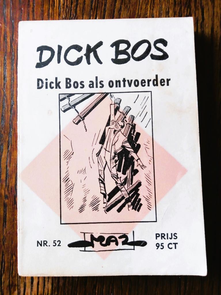dick bos als ontvoerder nr.52 uit 1966/1ste druk, Boeken, Stripboeken, Gelezen, Alfred Mazure, Eén stripboek, Ophalen of Verzenden