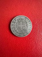 2 Lire Italië - Victor Emanuel II - 1863, Ophalen of Verzenden, Losse munt, Zilver