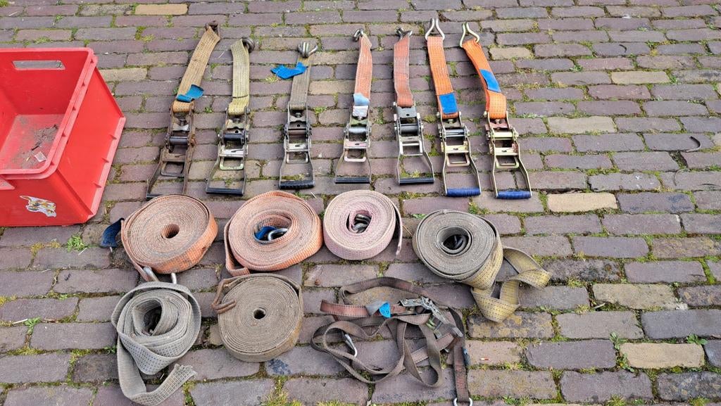 Spanbanden voor zware last, Ophalen, Gebruikt