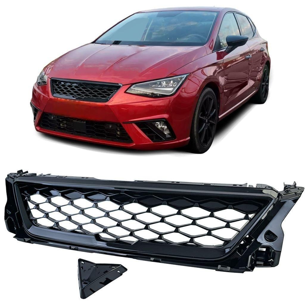 Sport Grill Voor Seat Ibiza 6F / KJ Honingraat Zwart, Verzenden, Automotive Parts, A.parts@hotmail.nl, Trasmolenlaan 12 3447 GZ Woerden