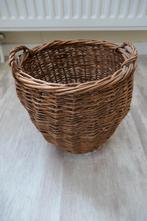 Rieten mandje, Gebruikt, Mand, Rond, Ophalen of Verzenden
