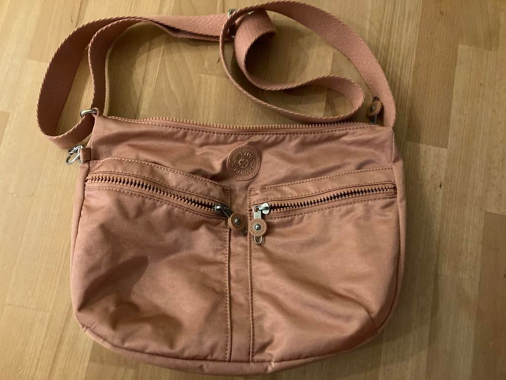 Kipling tas rose metallic, Ophalen of Verzenden, Gebruikt, Roze, Schoudertasje
