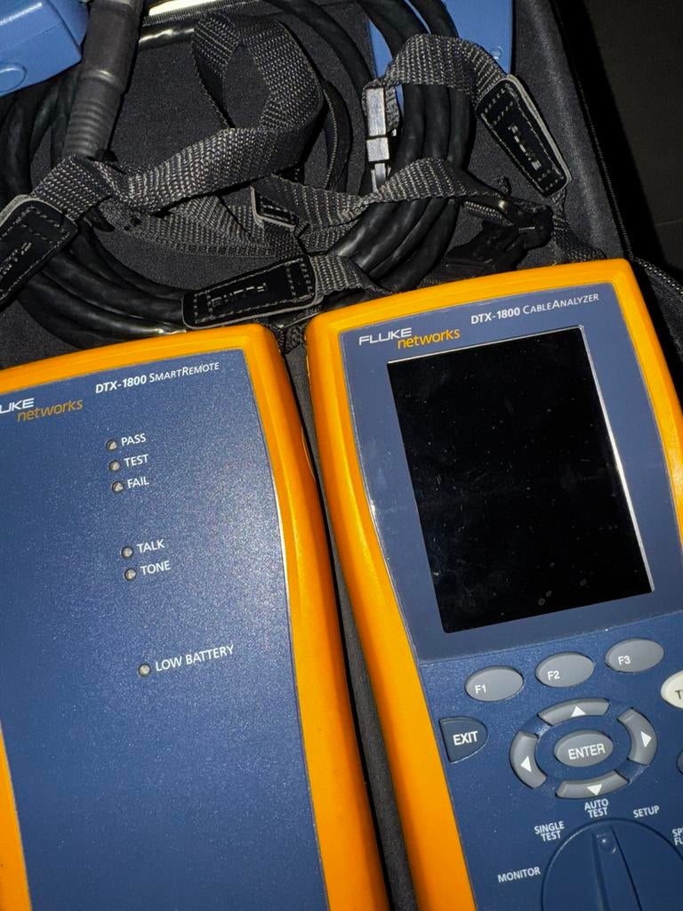Fluke DTX1800 set compleet, Doe-het-zelf en Verbouw, Meetapparatuur, Ophalen, Gebruikt, Multimeter