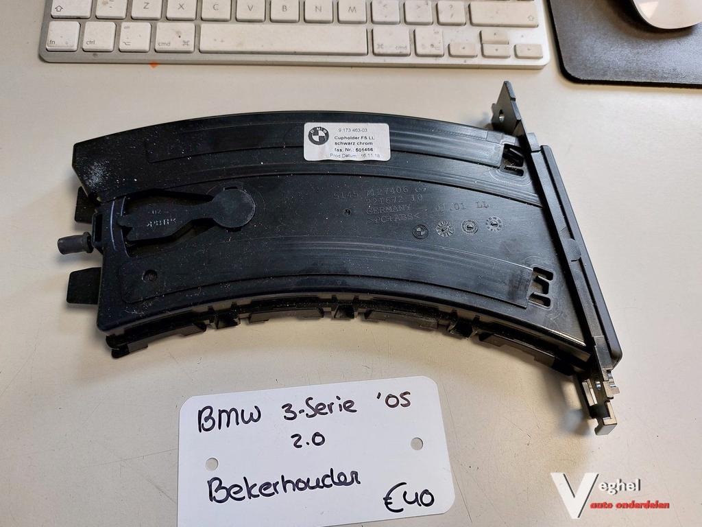 BMW 3-serie 2.0B bekerhouder '05, Auto diversen, Auto-accessoires, Gebruikt, Ophalen of Verzenden
