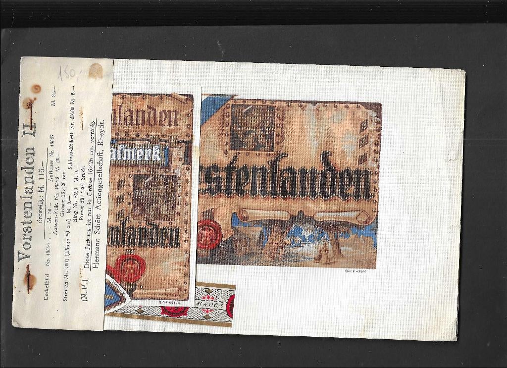 Etiket scan V4817, Verzamelen, Rookartikelen, Aanstekers en Luciferdoosjes, Ophalen of Verzenden, Gebruikt, Sigarenbandjes