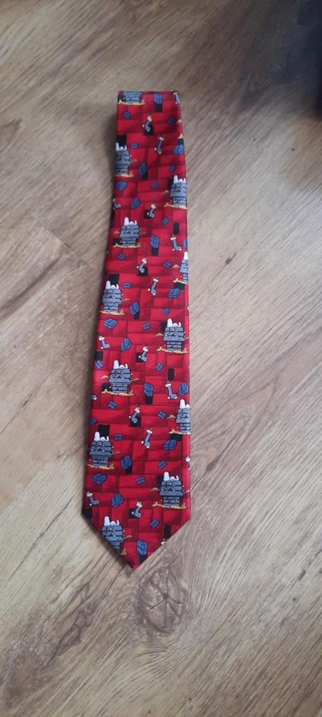Snoopy stropdas, Kleding | Heren, Stropdassen, Ophalen of Verzenden, Zo goed als nieuw, Rood, Met patroon