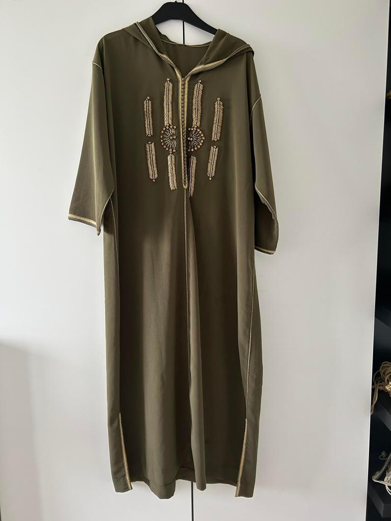 Groene jelebba te koop, Kleding | Dames, Ophalen of Verzenden, Zo goed als nieuw, Groen, Boven de knie