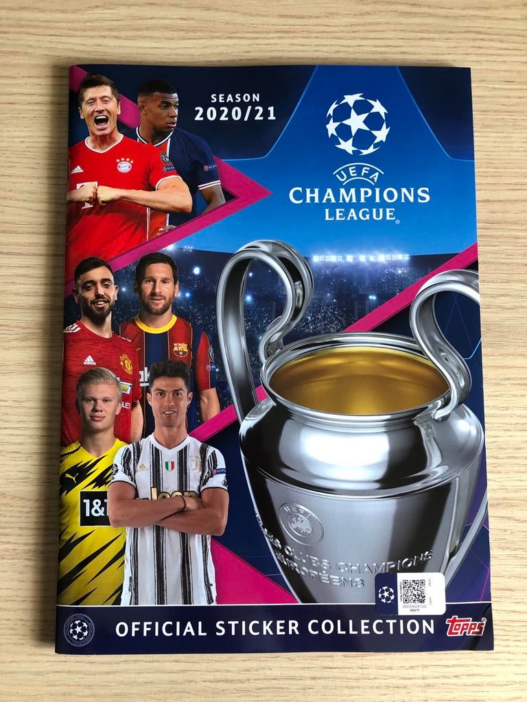 Topps Champions League 2020/21 100% compleet, Hobby en Vrije tijd, Stickers en Plaatjes, Ophalen of Verzenden, Zo goed als nieuw