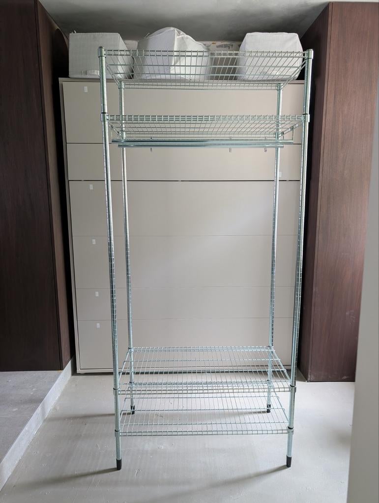 OMAR
Ikea Rek met kledingroede, verzinkt, 92x50x201 cm, Huis en Inrichting, Kasten | Stellingkasten, Ophalen, Zo goed als nieuw