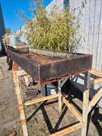 Oude bakkerij bakvormen binnenzijde hout, buitenzijde metaal, Ophalen, Minder dan 30 cm, Rond, Tuin