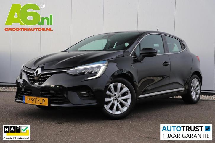 Renault Clio 1.0 TCe Intens Half Leder Navigatie Carplay And, Auto's, Renault, Bedrijf, Te koop, Clio, ABS, Airbags, Airconditioning