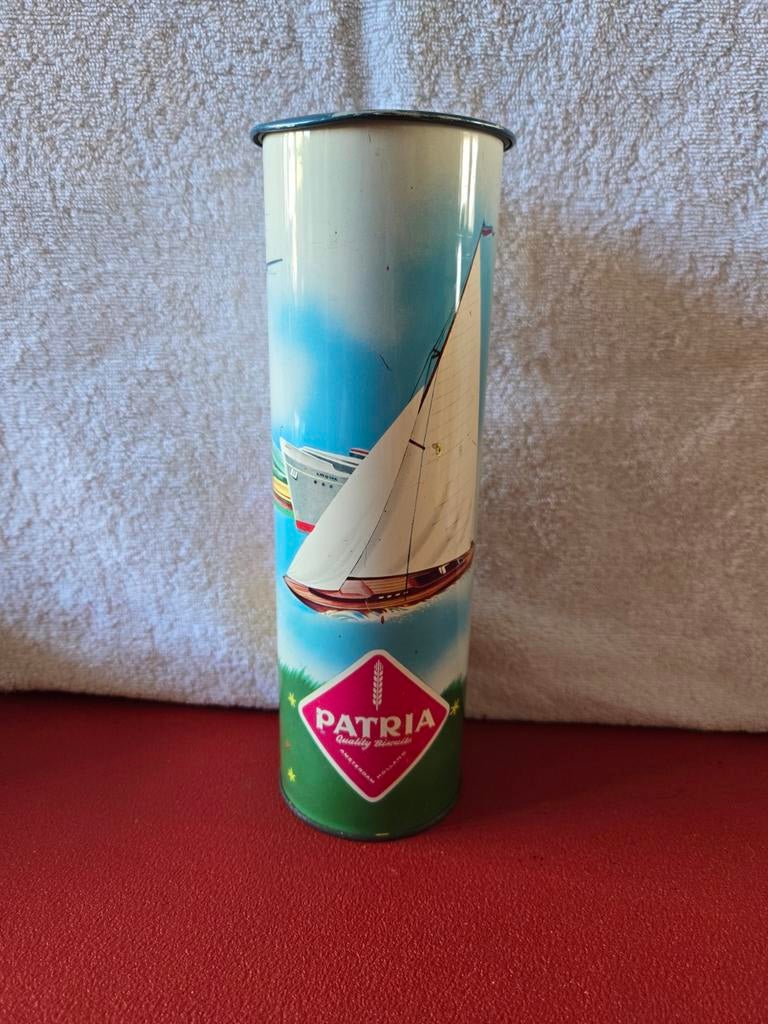 Patria Reisverpakking blikje, Verzamelen, Ophalen of Verzenden, Overige