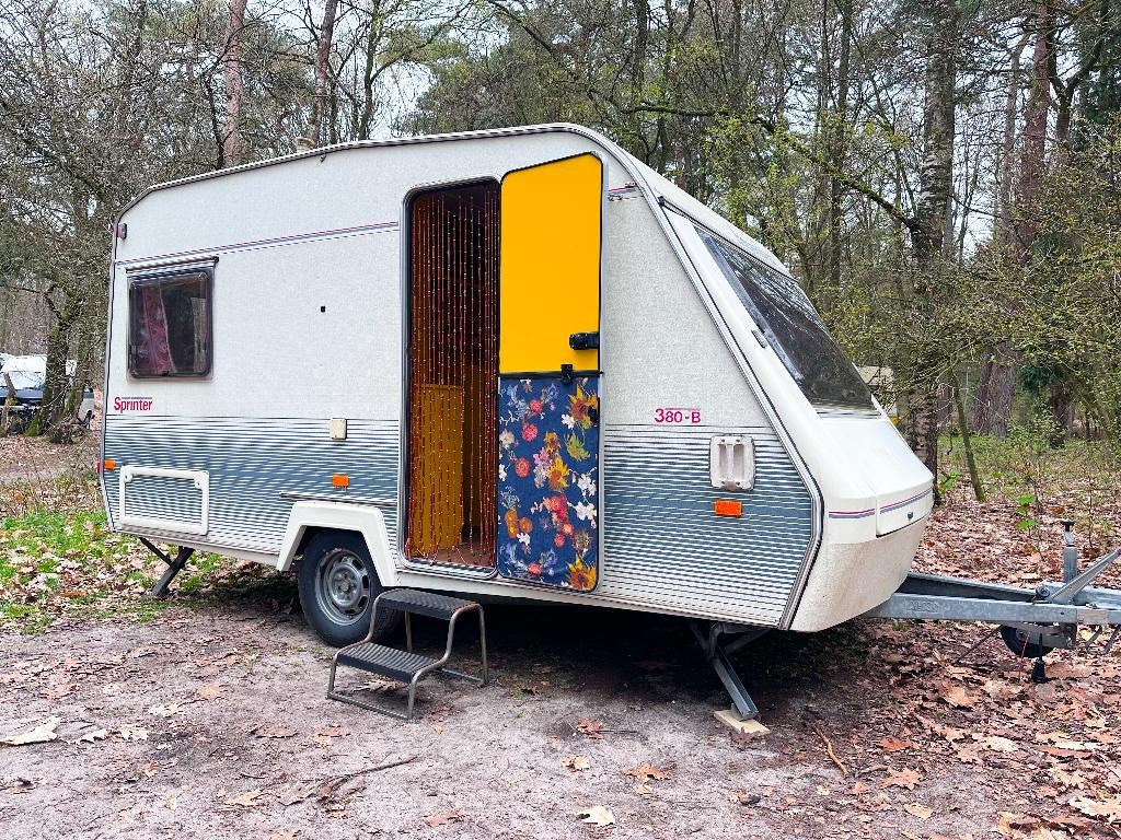 Hippie Caravan: Beyerland Sprinter 380-B, Caravans en Kamperen, Standaardzit, Kluisje, Particulier, Overige typen