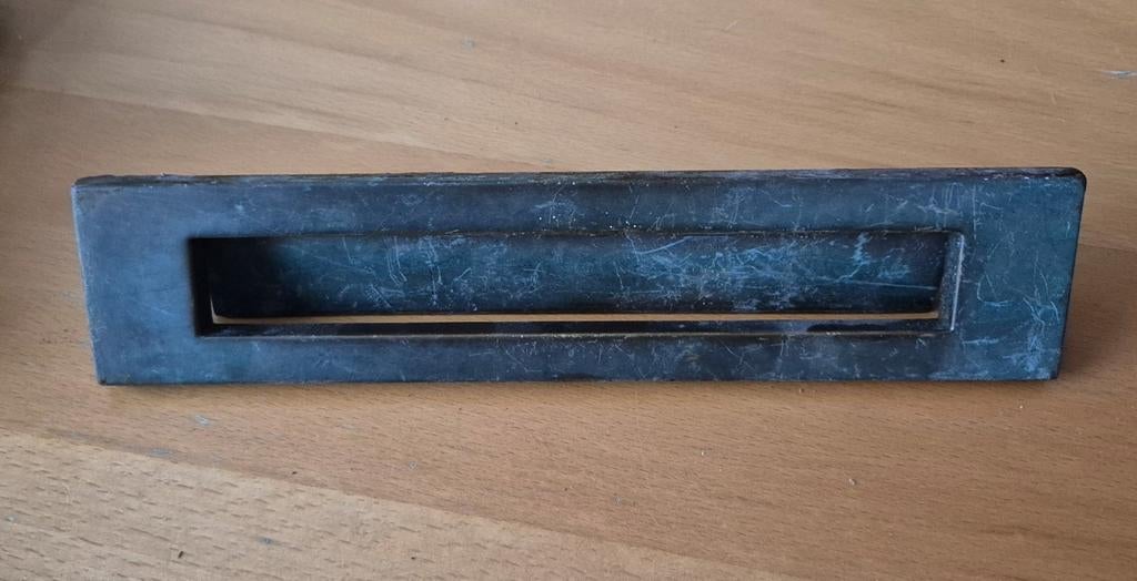Vintage messing brievenbus, Ophalen of Verzenden, Gebruikt