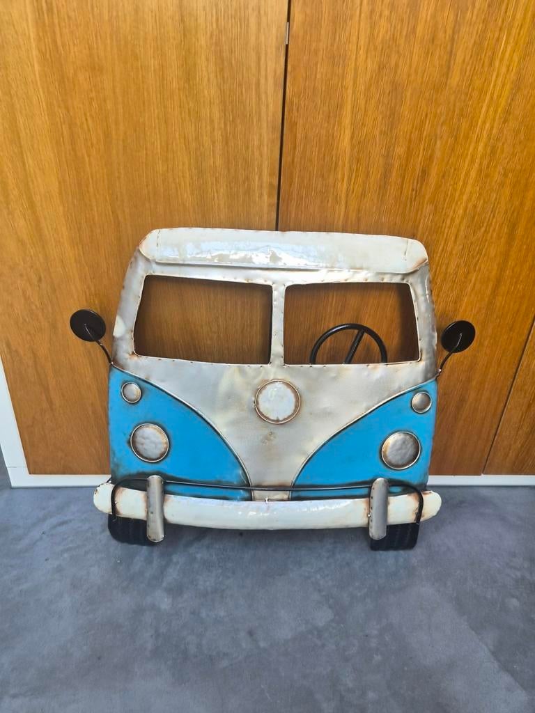 Metalen VW Bus Wanddecoratie, Ophalen of Verzenden, Zo goed als nieuw