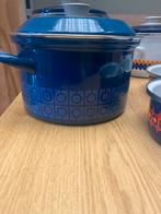 Vintage Beka emaille kookpannen - Jaren '70 retro design, Ophalen of Verzenden