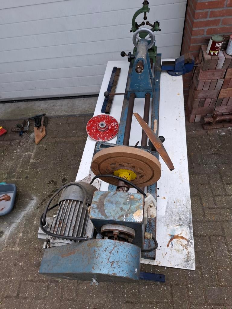 2dehands Houtdraaibank voor tafel- en stoelpoten, Ophalen of Verzenden, Gebruikt, Houtdraaibank, 1000 mm of meer
