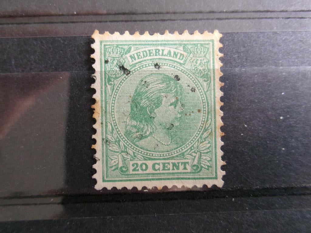 1891 - koningin wilhelmina 20 ct (310b), Postzegels en Munten, Postzegels | Nederland, Verzenden, Gestempeld