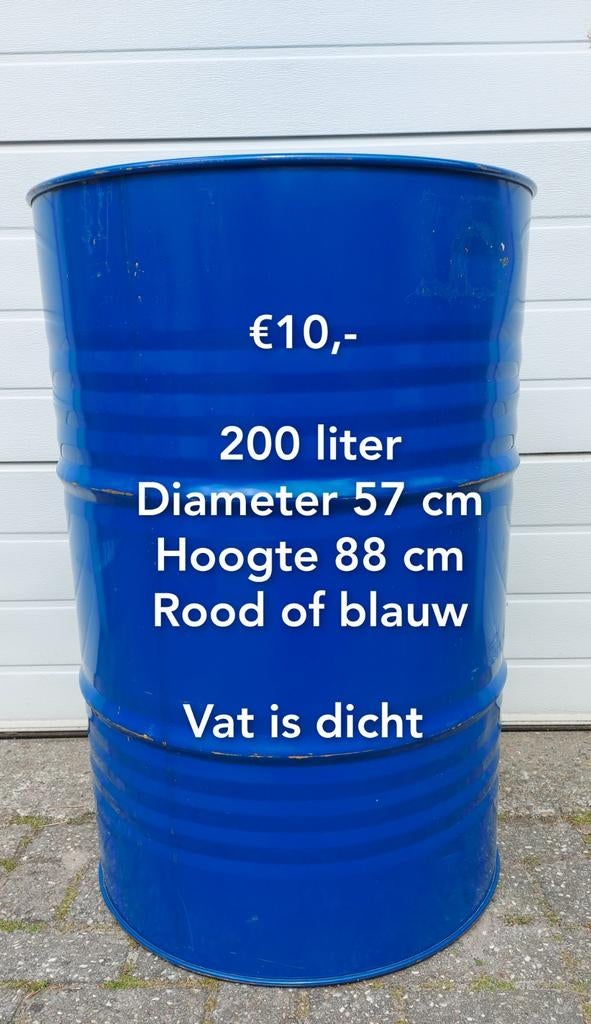 Brandvat vuurkorf olievat te koop, Tuin en Terras, Ophalen