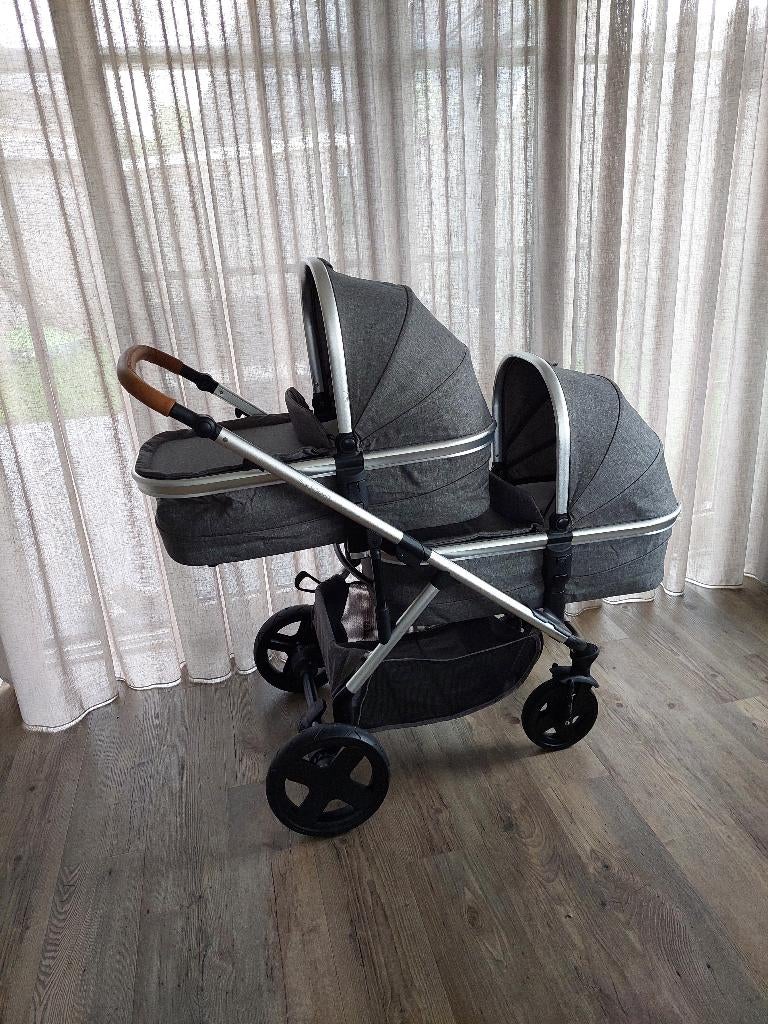 Tweeling kinderwagen, Gebruikt, Duowagen, Ophalen, Kinderwagen