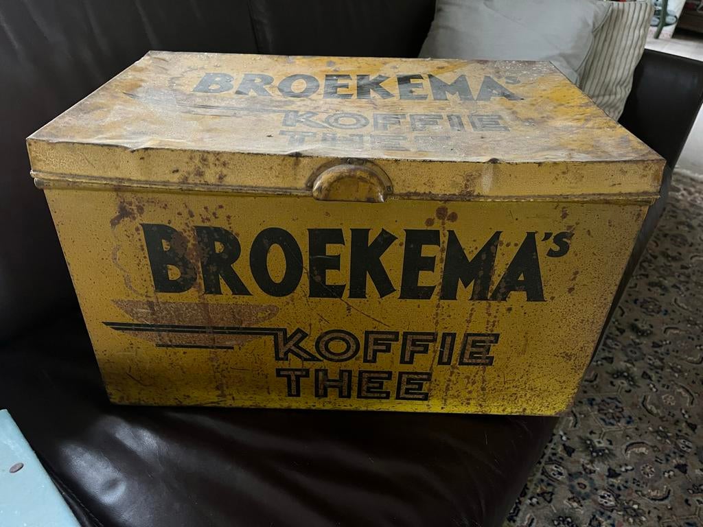 Broekema's Koffie Thee Blik, Verzamelen, Ophalen of Verzenden, Gebruikt, Koffie, Overige merken