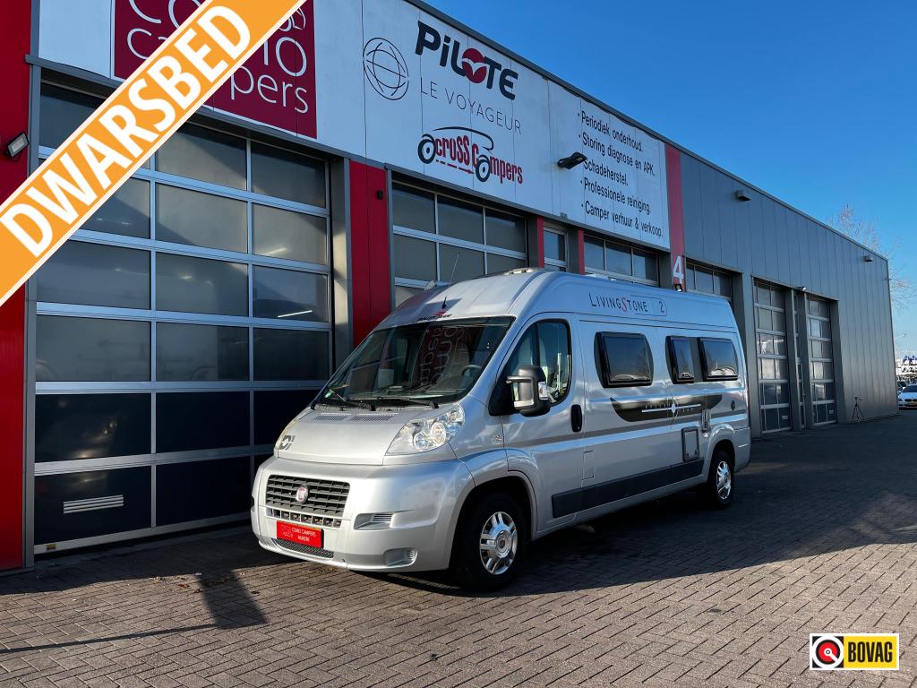 Roller Team Livingstone 2 600 Dwarsbed, Buscamper, Luifel, Buscamper of Camperbus, Ringverwarming, Fiat