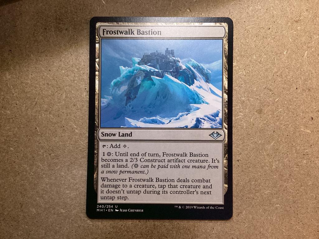 1x Frostwalk Bastion [240/254] (Near Mint), Ophalen of Verzenden, Zo goed als nieuw, Losse kaart