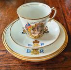 Vintage Queen Elizabeth II Kop, schotel en 3 borden, Antiek en Kunst, Ophalen of Verzenden