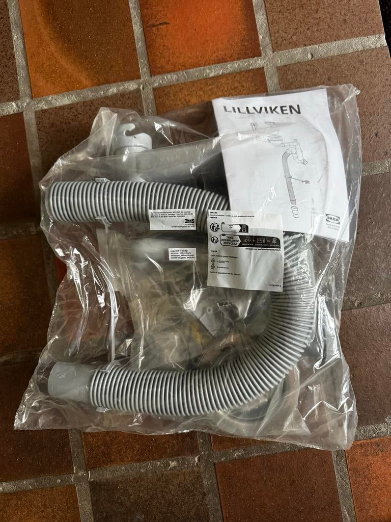 IKEA LILLVIKEN afvoersifon nieuw, Doe-het-zelf en Verbouw, Buizen en Afvoer, Ophalen, Afvoer, Pvc, Nieuw