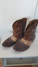 Leren cowboy laarsjes maat 39, Ophalen, Bruin, Lage of Enkellaarzen, Gedragen