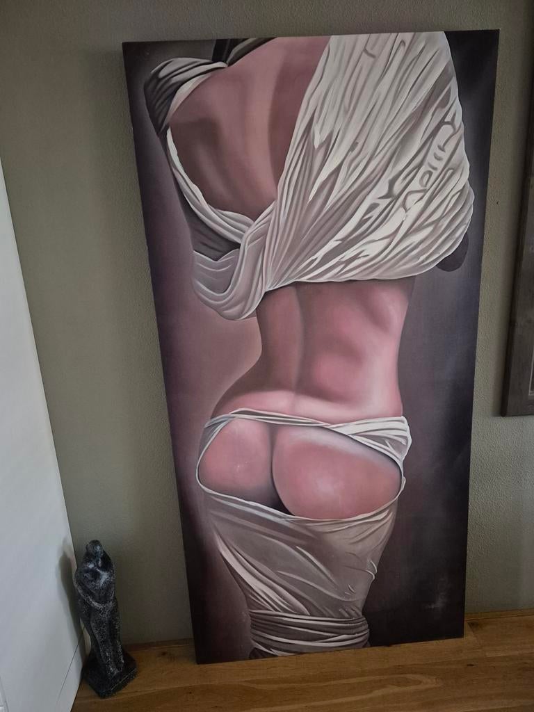 Schilderij van een vrouwelijk figuur, Antiek en Kunst, Ophalen